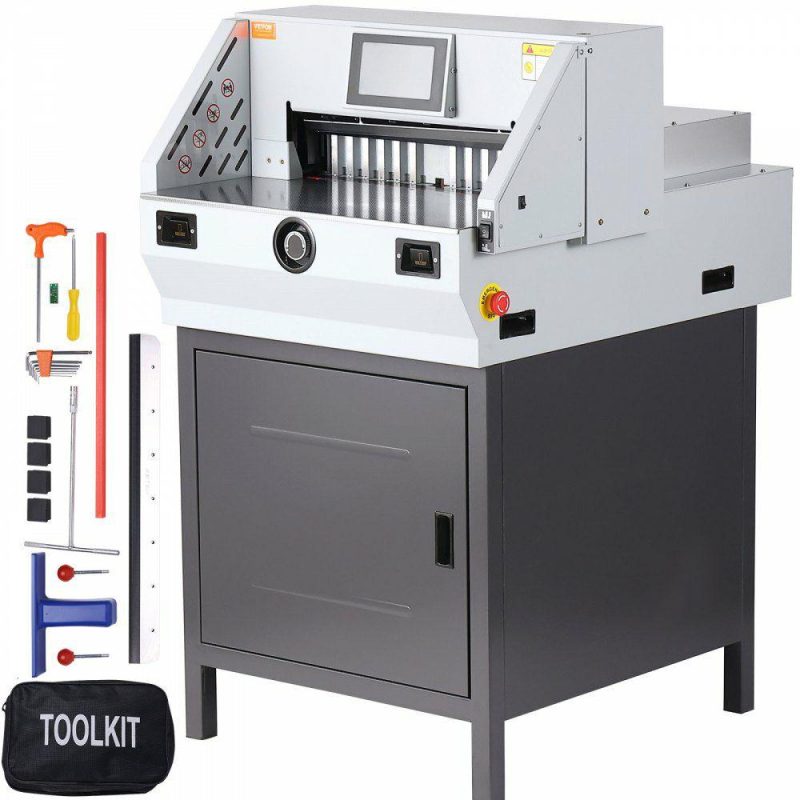 Cutting & Measuring Devices |  Electric Paper Cutter, Heavy Duty Paper Trimmer 19″ /482.6mm Cutting Width, 3.14″/80mm Cutting Thickness, Electric  Paper Cutting Machine with 7″ Touchscreen Numerical Control Function Cutting & Measuring Devices Cutting & Measuring Devices