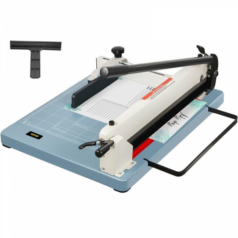 Cutting & Measuring Devices |  Industrial Paper Cutter A3 Heavy Duty Paper Cutter 17 Inch Paper Cutter Heavy Duty 500 Sheets Paper with Clear Cutting Guide for Offices, Schools, Businesses and Printing Shops White Cutting & Measuring Devices Cutting & Measuring Devices