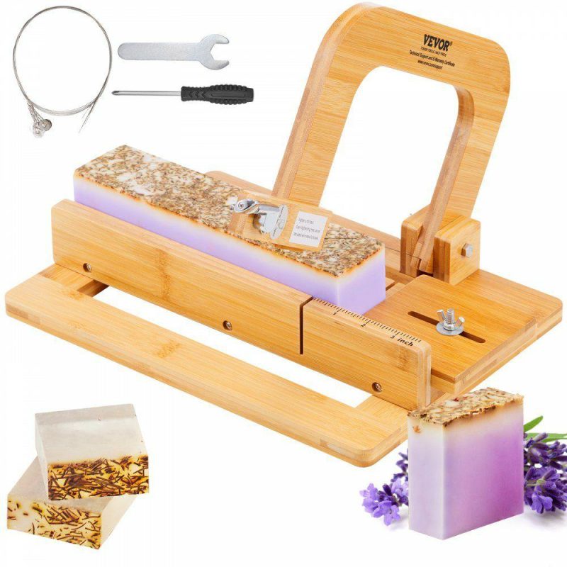 Cutting & Measuring Devices |  Soap Cutter, 0-2 inch Adjustable Thickness, Bamboo Soap Slicer With Adjustable Stainless Steel Wire, Multi Handmade Soap Wire Cutter for Loaf, Candles, Cheese, Butter, DIY Making Cutting Tool Cutting & Measuring Devices Cutting & Measuring Devices