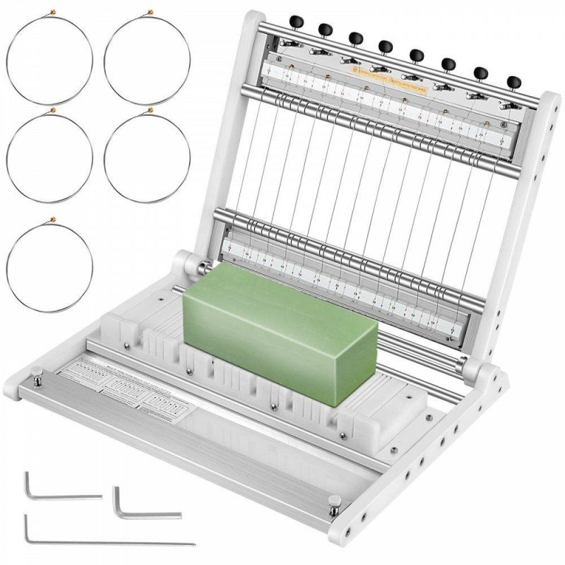 Cutting & Measuring Devices |  Soap Cutter, Cuts 1-15 Bars, 0.8/1/1.2 inch Adjustable Width Slicer with Size Scale, Stainless Steel Multi Handmade Soap Wire Cutting Machine for Candles Trimming Cheese Butter DIY Making Tool Cutting & Measuring Devices Cutting & Measuring Devices