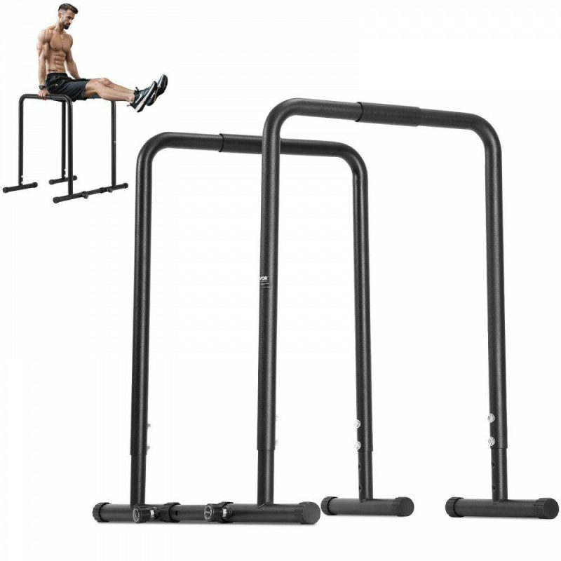 Exercise & Fitness |  Dip Bar, 440 lbs Capacity, Heave Duty Dip Stand Station with Adjustable Height, Fitness Workout Dip Bar Station Stabilizer Parallette Push Up Stand, Parallel Bars for Strength Training Home Gym Exercise & Fitness Exercise & Fitness