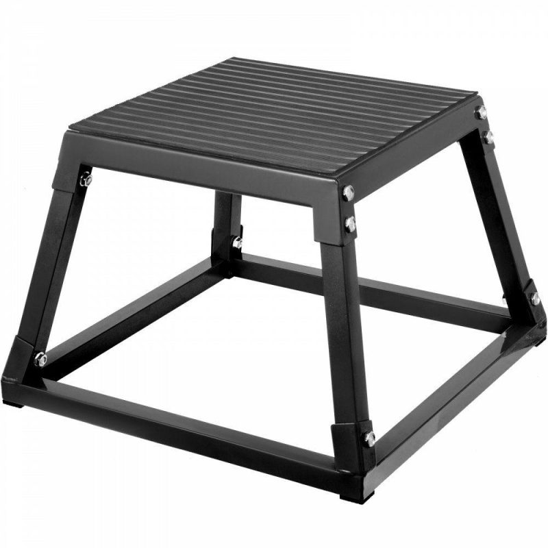 Exercise & Fitness |  Plyometric Platform Box 12/18/24 Inch Fitness Exercise Jump Box Step Plyometric Box Jump for Exercise Fit Training (12inch /Black) Exercise & Fitness Exercise & Fitness