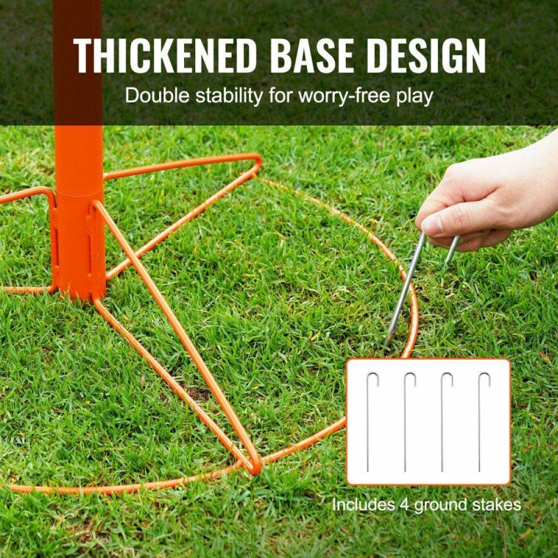 Golf Equipment |  Disc Golf Basket, 24-Chains Portable Disc Golf Target Hole, Heavy Duty Steel Practice Disc Golf Basket Stand Equipment, Indoor & Outdoor Pro Golf Basket Set with 6 Discs, Orange Orange Golf Equipment Golf Equipment