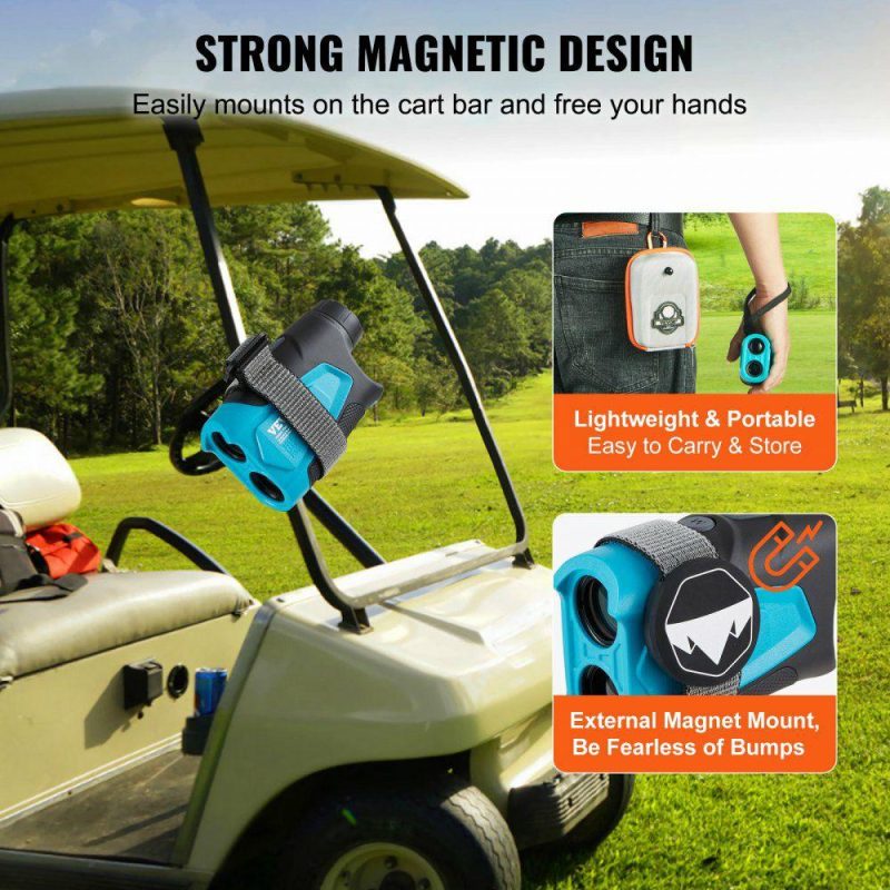 Golf Equipment |  Golf Rangefinder, 900 Yards Laser Golfing Hunting Range Finder, 6X Magnification Distance Measuring, Golfing Accessory with External Magnet Mount, High-Precision Flag Lock, Slope, and Batteries Golf Equipment Golf Equipment