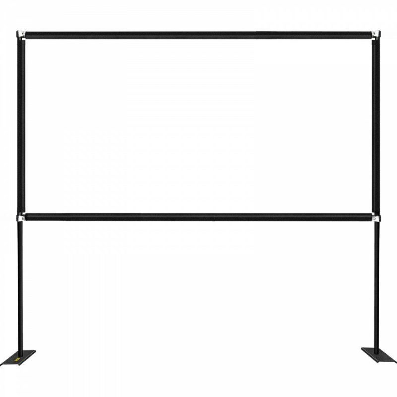 Office Electronics |  Outdoor Movie Screen w/ Stand, 90″ Portable Movie Screen, 16:9 HD Wide Angle Outdoor Projector Screen, Front & Rear Projection, w/ Storage Bag & Stand for Office Home Theater Outdoor Indoor Use Office Electronics Office Electronics