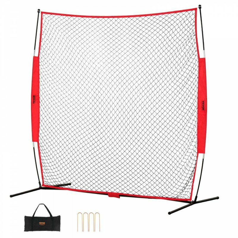 Outdoor Sports |  Barricade Backstop Net, 7×7 ft Ball Sports Barrier Netting, Portable Practice Equipment with Carry Bag, Protection Screen for Baseball Softball Lacrosse Soccer Hockey Training, for Backyard Outdoor Sports Outdoor Sports