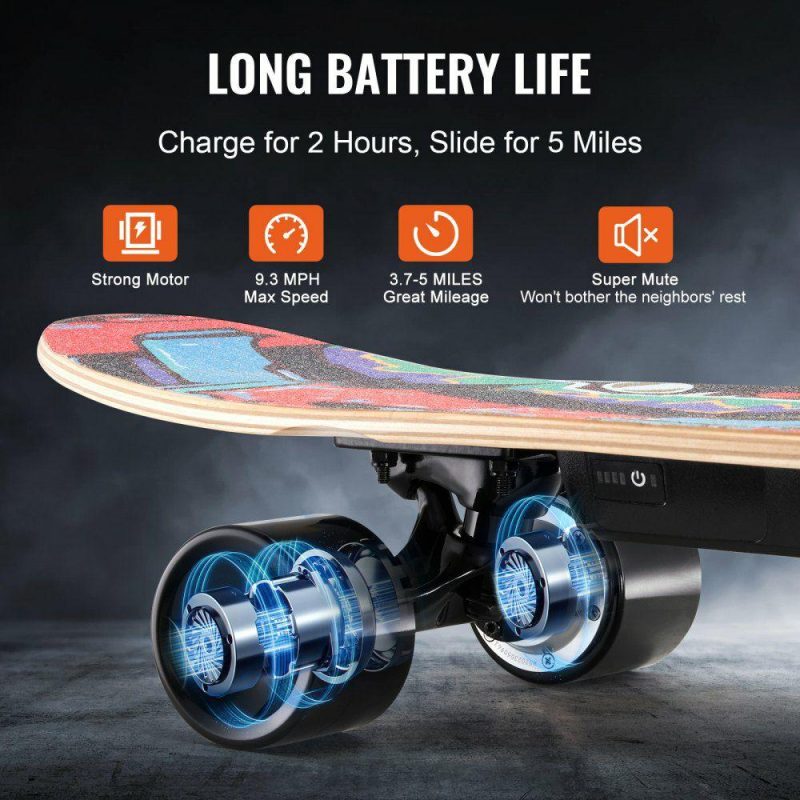 Outdoor Sports |  Electric Longboard Skateboard with Control 5 Miles Range for Adults Kids Outdoor Sports Outdoor Sports