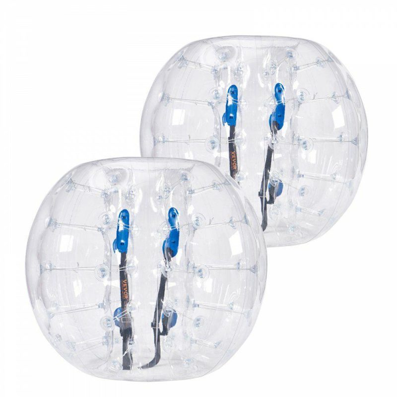 Outdoor Sports |  Inflatable Bumper Balls 2-Pack, 4FT/1.2M Body Sumo Zorb Balls for Teen & Adult, 0.8mm Thick PVC Human Hamster Bubble Balls for Outdoor Team Gaming Play, Bumper Bopper Toys for Garden, Yard, Park Transparent Outdoor Sports Outdoor Sports