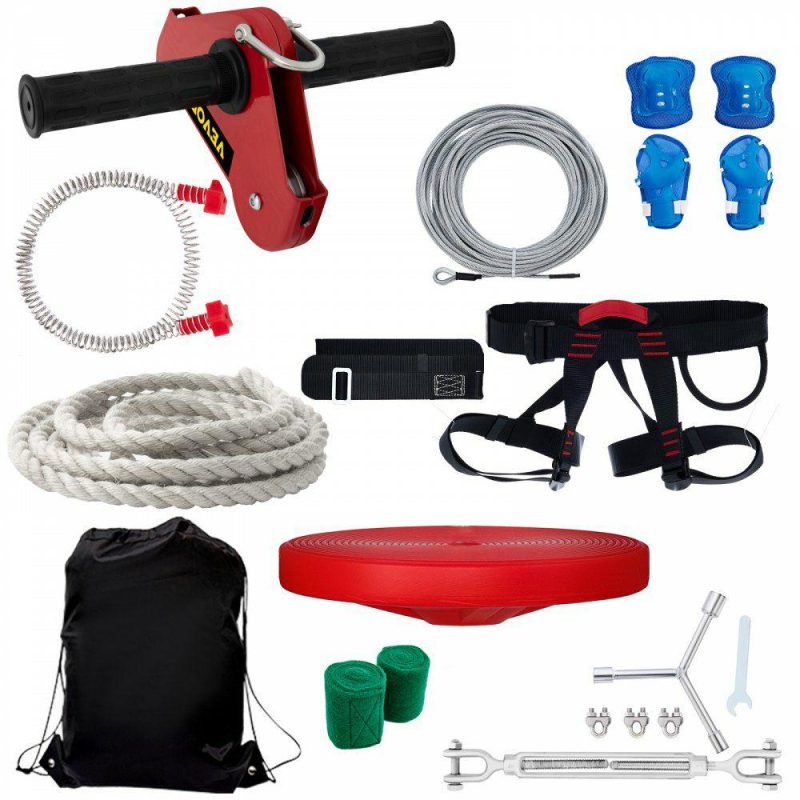 Outdoor Sports |  Zip line Kits for Backyard 160FT, Zip Lines for Kid and Adult, Included Swing Seat, Zip Lines Brake, and Steel Trolley, Outdoor Playground Equipment Outdoor Sports Outdoor Sports