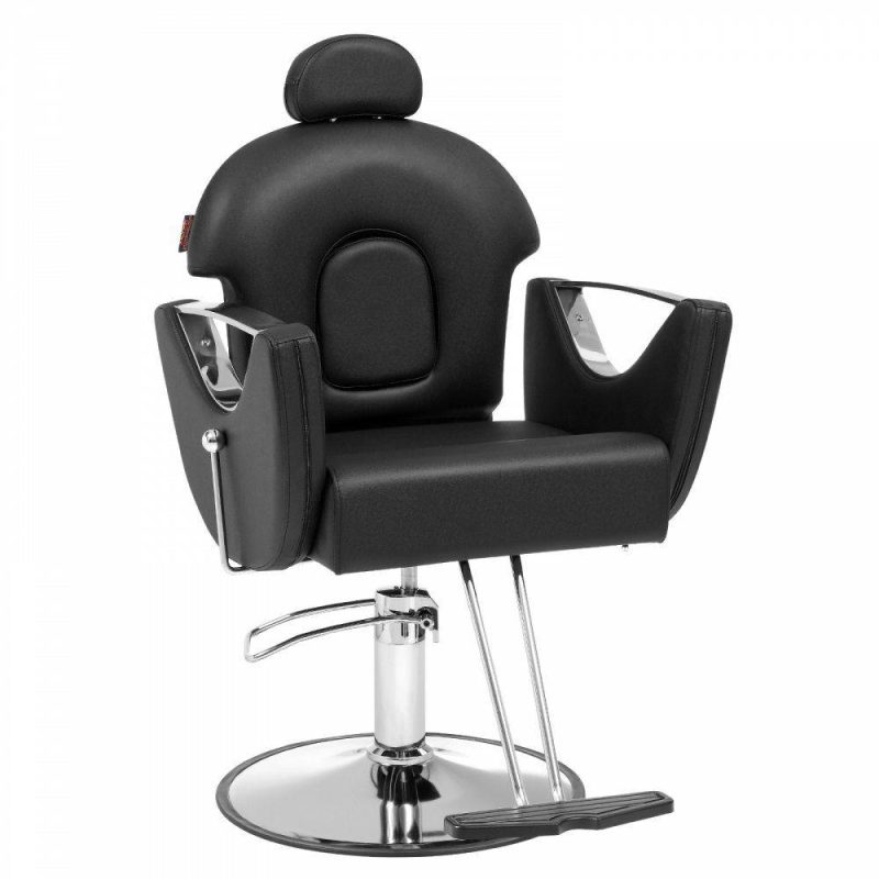 Salon & Spa Equipment |  Salon Chair, Hydraulic Recliner Barber Chair for Hair Stylist, 360 Degrees Swivel 90°-130° Reclining Salon Chair for Beauty Spa Shampoo, Max Load Weight 330 lbs, Black Office Supplies Salon & Spa Equipment