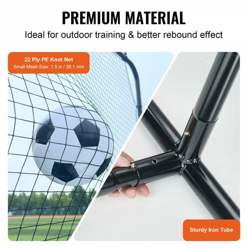 Soccer Equipment |  Soccer Rebounder Net, 12x6FT Iron Soccer Training Equipment, Sports Football Training Gift with Portable Bag, Volleyball Rebounder Wall Perfect for Backyard Practicing, Solo Training, Passing Soccer Equipment Soccer Equipment