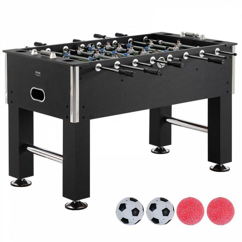 Toys & Games |  Foosball Table, 55 inch Standard Size Foosball Table, Indoor Full Size Foosball Table for Home, Family, and Game Room, Soccer with Foosball Table Set, Includes 4 Balls and 4 Cup Holders Office Supplies Toys & Games