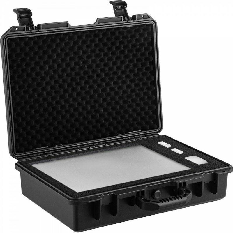 Office Electronics |  Waterproof Hard Case, 19 x 14 x 5 Inches, with Customizable Foam, Portable Protective Hard Camera Case, Shockproof for Laptop, Pistol, Camera, and More, Black Office Electronics Office Electronics