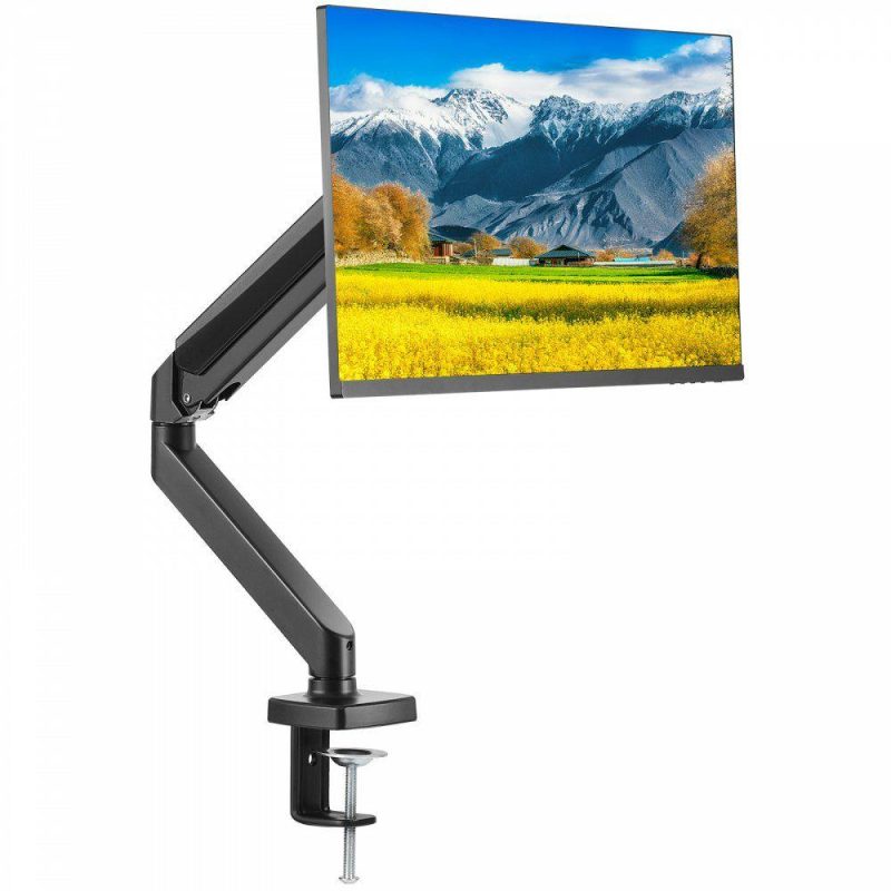 Office Furniture |  Single Monitor Mount for 13″-32″ Screens, Gas Spring Monitor Arm, Holds up to 20 lbs, Monitor Arm Desk Mount with C-Clamp/Grommet Mounting Base, VESA Mount 75×75, 100 x100mm Office Furniture Office Furniture