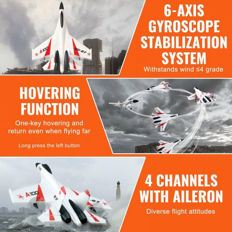 Toys & Games |  RC Airplane Fighter EPP Foam RC Plane Toy 2.4GHz Remote Control 3D/6G Mode Office Supplies Toys & Games