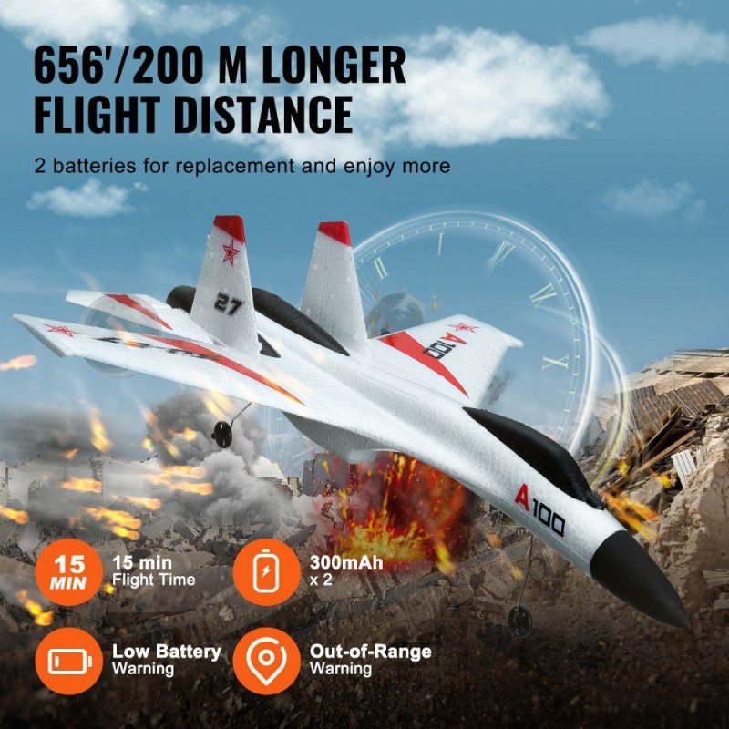 Toys & Games |  RC Airplane Fighter EPP Foam RC Plane Toy 2.4GHz Remote Control 3D/6G Mode Office Supplies Toys & Games