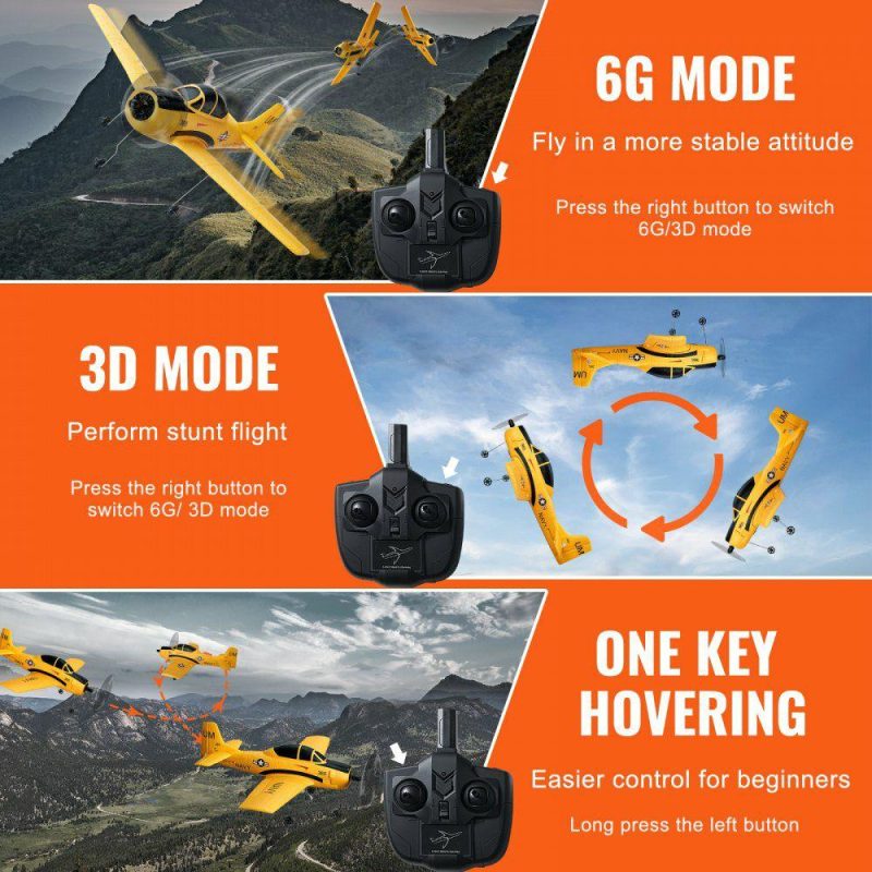 Toys & Games |  RC Airplane Trainer Aircraft EPP Foam RC Plane Toy 2.4 GHz Remote Control Office Supplies Toys & Games