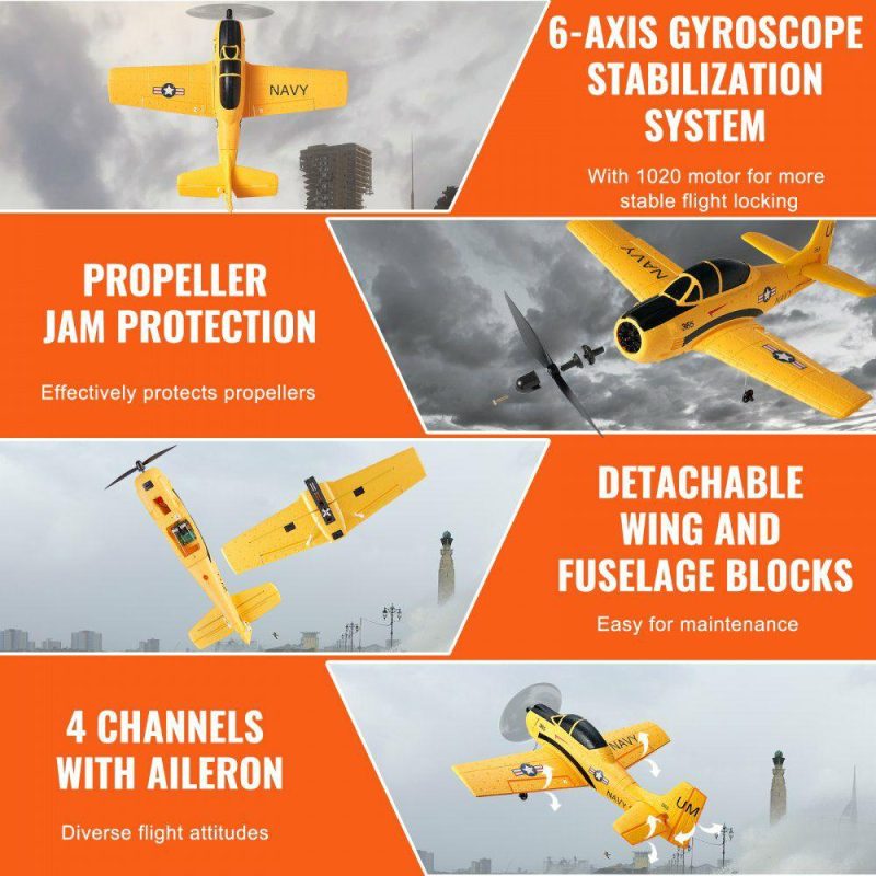 Toys & Games |  RC Airplane Trainer Aircraft EPP Foam RC Plane Toy 2.4 GHz Remote Control Office Supplies Toys & Games